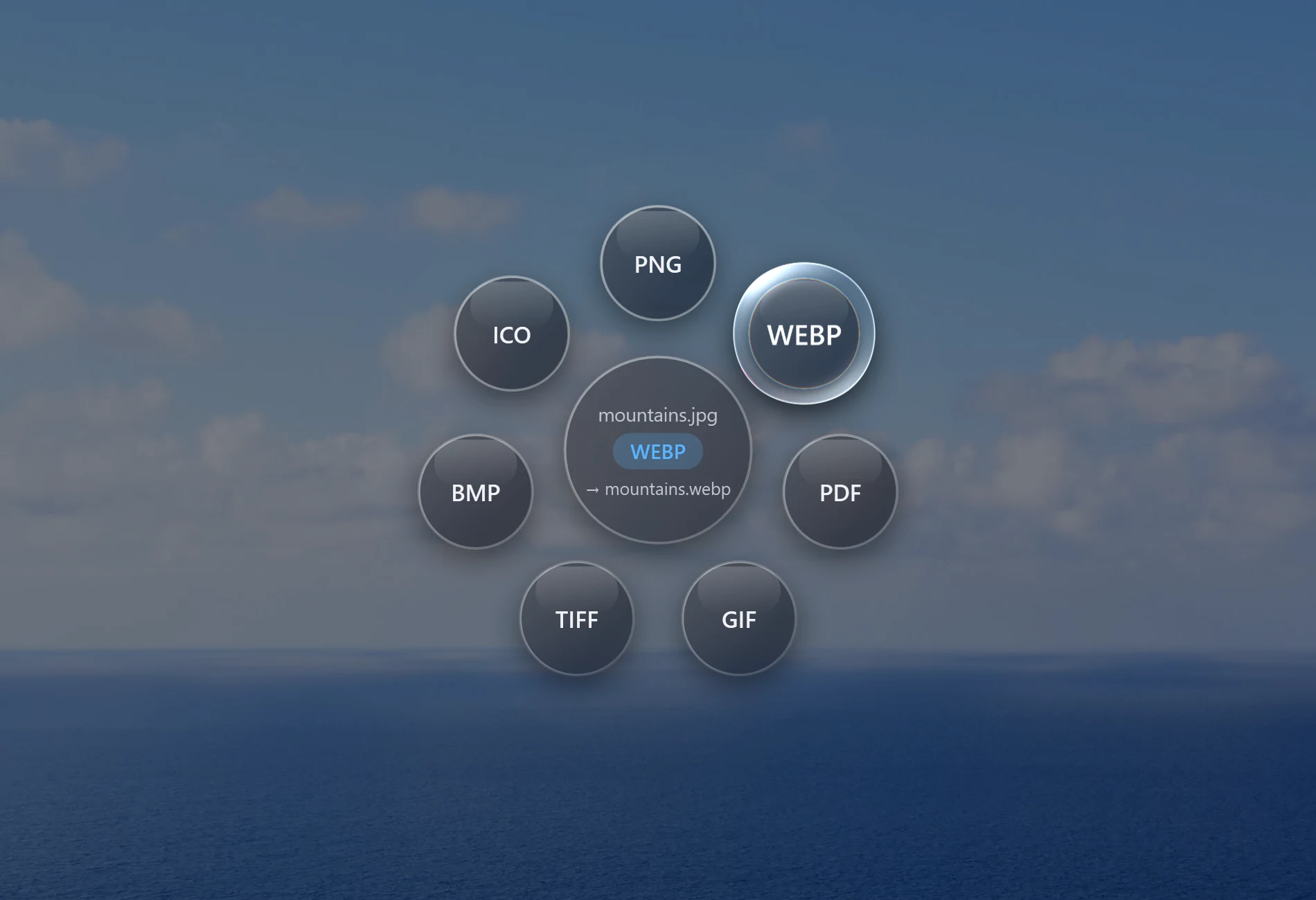 Santra's Convert orbit in dark mode
